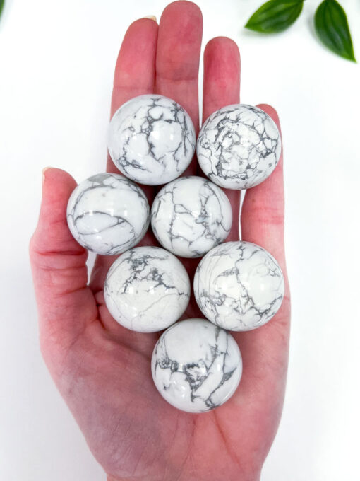 Howlite sphere