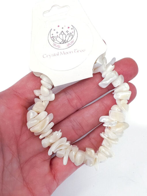 Mother of Pearl chip bracelet