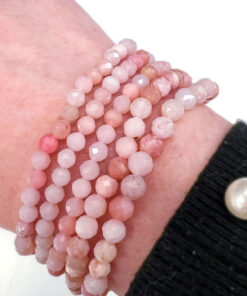 Pink Opal faceted bracelet