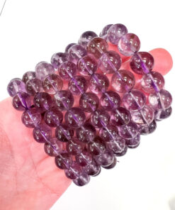 chunky Amethyst beaded bracelet