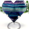 Rainbow Fluorite heart