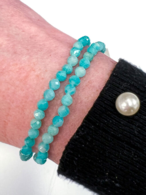 Faceted Amazonite Bracelet