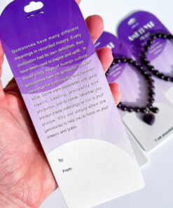 Amethyst Bracelet With Crystal Property Card