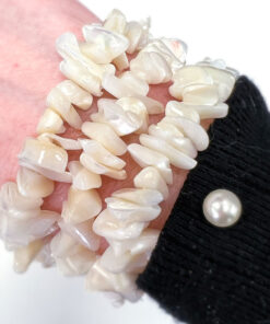 Mother of Pearl chip bracelet