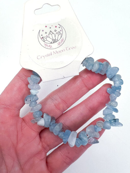 Aquamarine Chip Bracelet