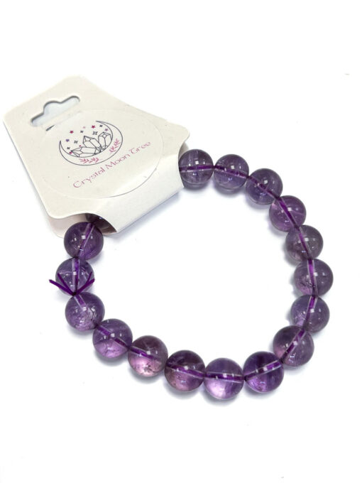 chunky Amethyst beaded bracelet