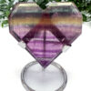 Rainbow Fluorite heart