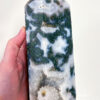 Large Moss Agate tower