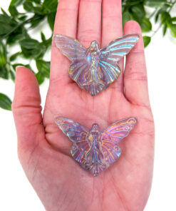 Fluorite Aura Fairy Carving