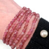 Faceted Pink Tourmaline Bracelet