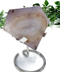 druzy Agate diamond with stand