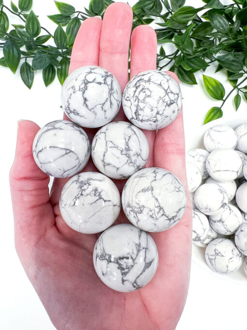 Howlite sphere