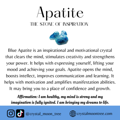 Apatite crystal healing properties