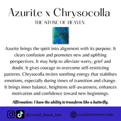 Azurite Chrysocolla crystal healing properties