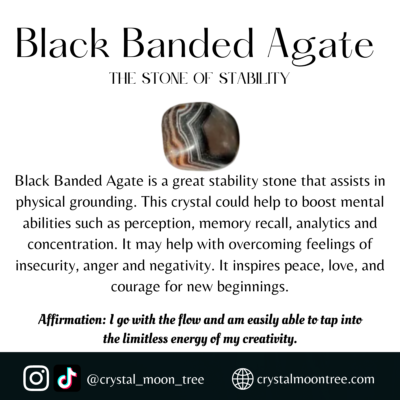 Black Banded Agate crystal healing properties