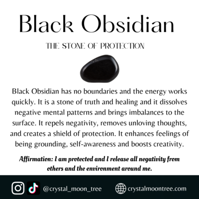 Black Obsidian crystal healing properties