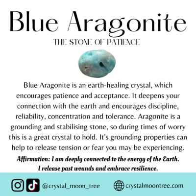 Blue Aragonite crystal healing properties