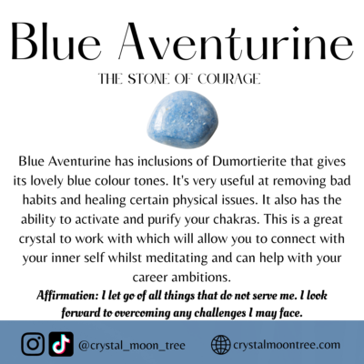 Blue Aventurine crystal healing properties