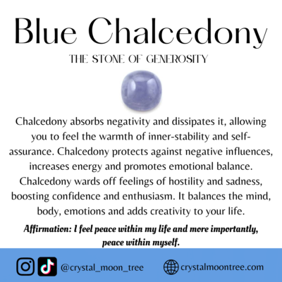 Blue Chalcedony crystal healing properties