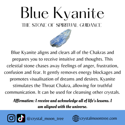 Blue Kyanite crystal healing properties