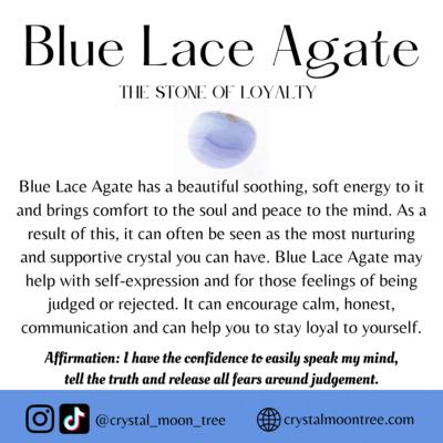 Blue Lace Agate crystal healing properties