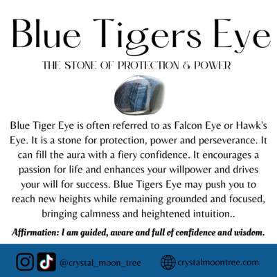 Blue Tigers Eye crystal healing properties