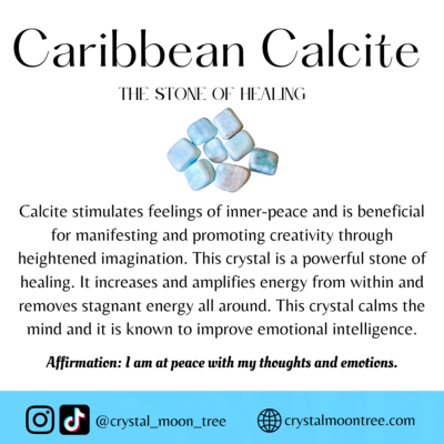 Caribbean Calcite crystal healing properties