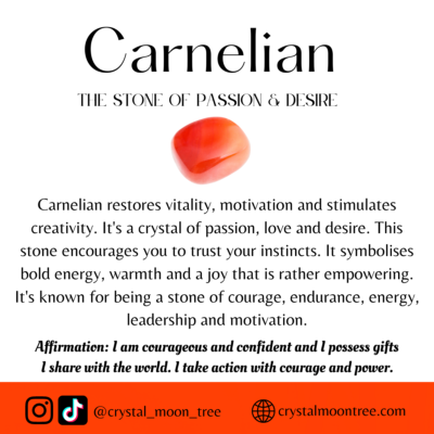 Carnelian crystal healing properties