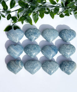 Blue Calcite heart