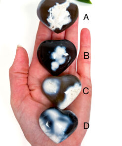 Orca Agate heart