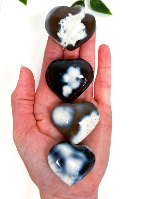 Orca Agate heart