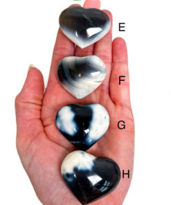 Orca Agate heart