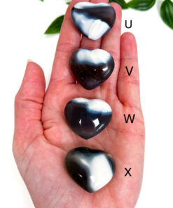 Orca Agate heart