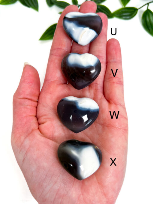 Orca Agate heart