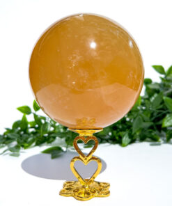 Large high quality Honey Calcite sphere