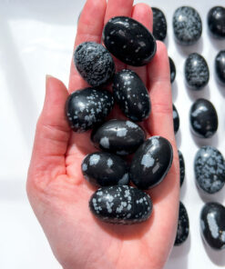 Snowflake Obsidian tumble