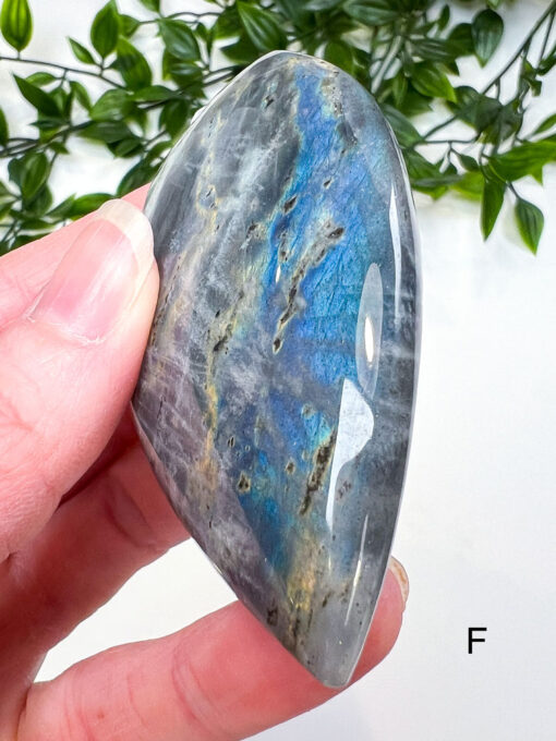 Labradorite flame carving