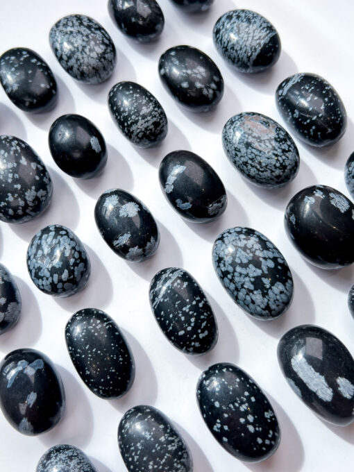 Snowflake Obsidian tumble