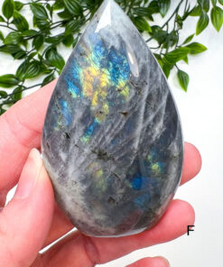 Labradorite flame carving