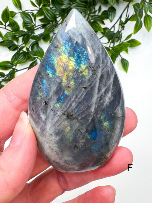 Labradorite flame carving