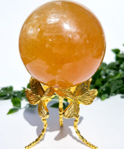 Large high quality Honey Calcite sphere