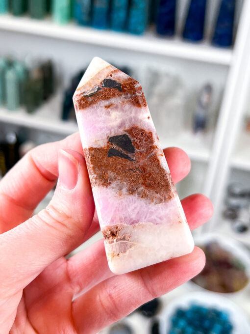 Pink Aragonite Obelisk