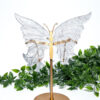 Clear Quartz Butterfly on a stand carving