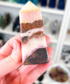 Pink Aragonite Obelisk