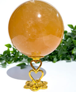 Large high quality Honey Calcite sphere