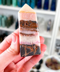 Pink Aragonite Obelisk