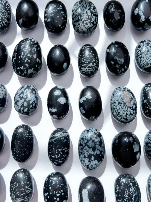 Snowflake Obsidian tumble