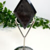 Silver Sheen Obsidian Diamond On A Stand