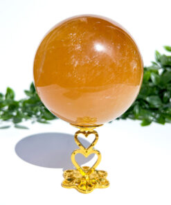 Large high quality Honey Calcite sphere