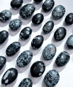 Snowflake Obsidian tumble